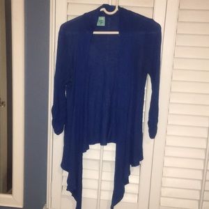 Blue Open Cardigan